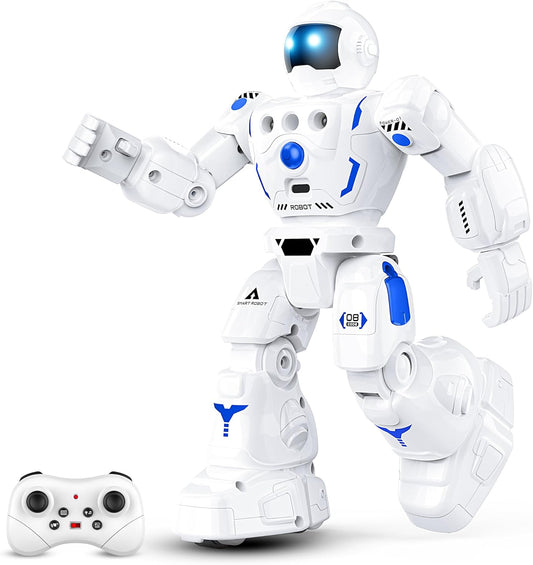 Robot Toys for Kids 3-5, Programmable Remote Control Robot with Walking, Sliding, Singing and Dancing, RC Gesture Sensing Control Smart Robots for Age 3-12 Kids Christmas Birthday