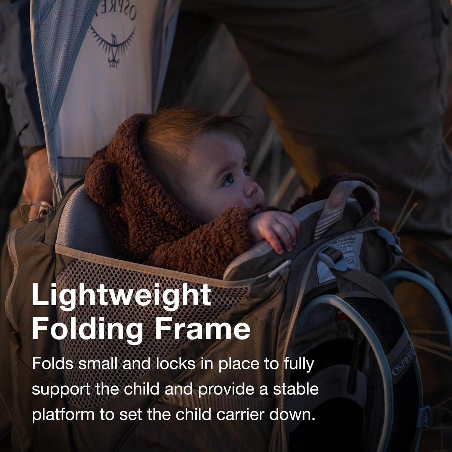 Osprey Poco LT Lightweight Child Carrier Backpack - Compact, Travel-Ready Kid Carrier with Sunshade and Adjustable Fit - Lightweight, Comfortable Hiking Carrier for Toddlers