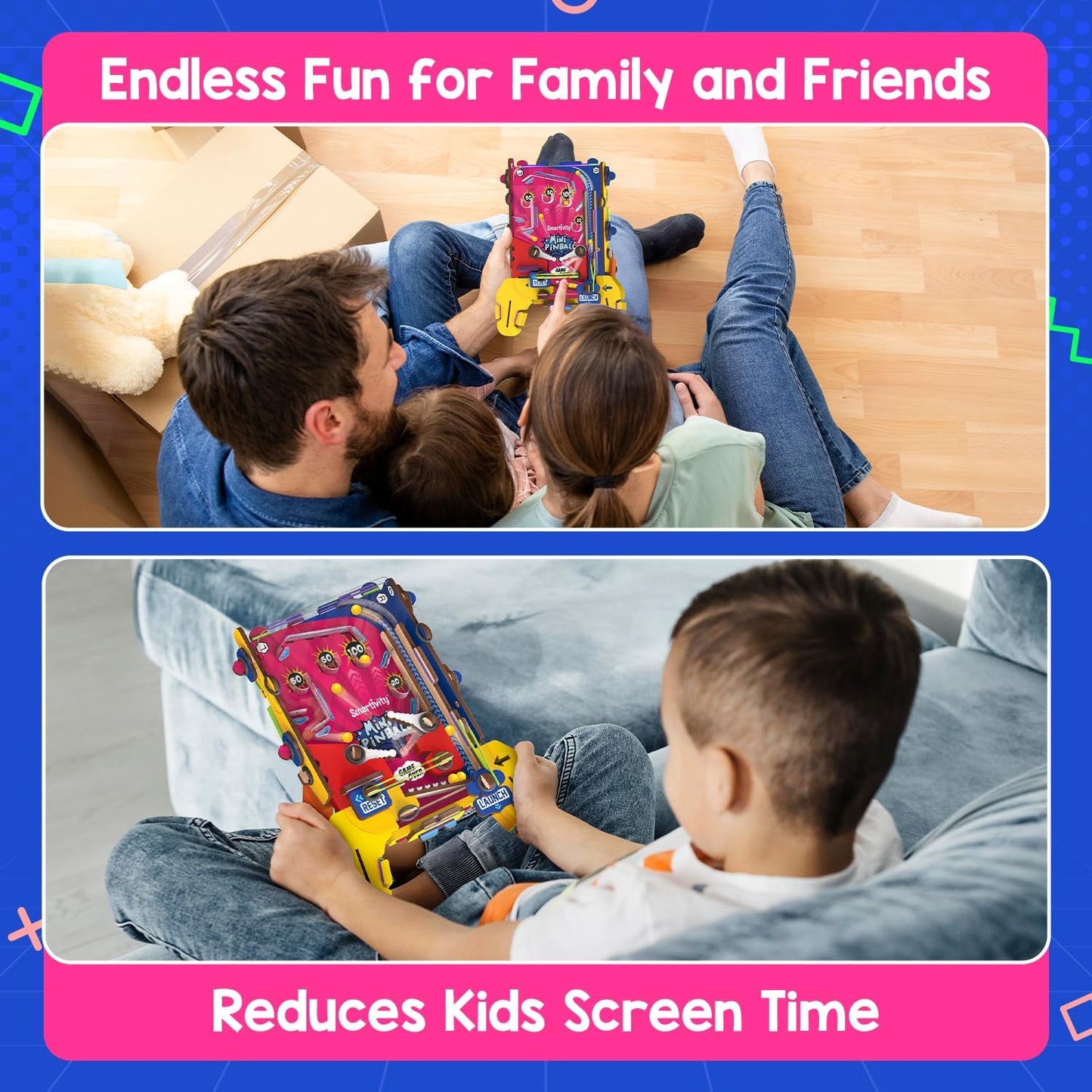 Smartivity DIY Mini Pinball for Kids Ages 6-12 Years | Build Your Own - Hand Held Pinball Game I Birthday Gift for Boys & Girls | DIY Science Toy for Kids 6,7,8,9,10,11,12 Years Old