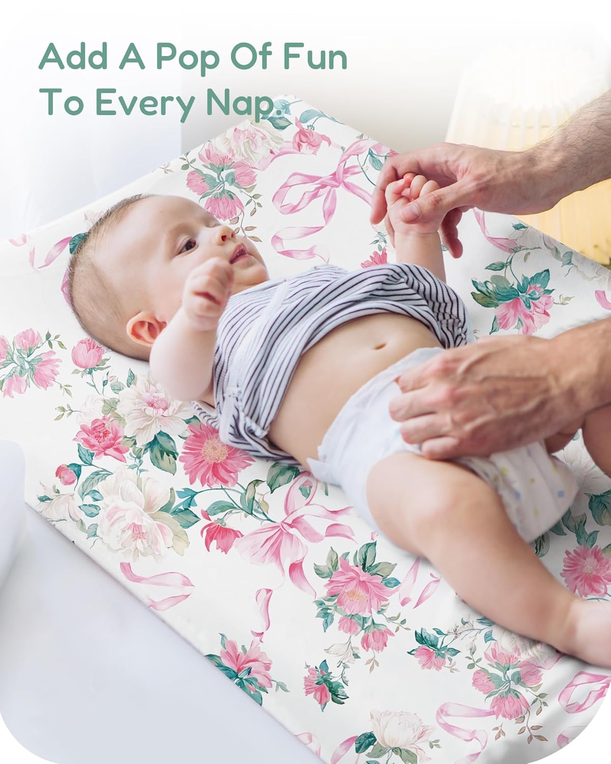 Extra Stretchy Changing Pad Cover, Ultra Soft Premium Jersey Knit Changing Pad Sheets, Unisex for Boys Girls, Fits All Standard Changing Tables/Dresser Tops - 2 Pack