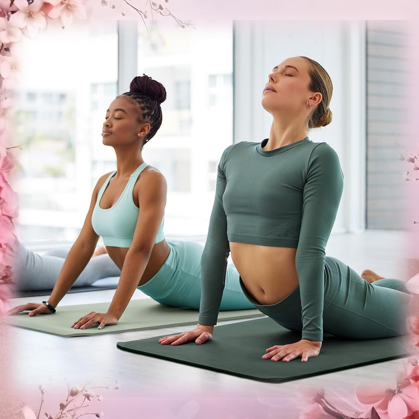 Timgle 6 Pcs 10mm Thick Yoga Mat Bulk, 68 x 24 Inches, Anti-Slip Tear-Resistant Exercise Mat for Adult Fitness, Stretching, Workout and Studio