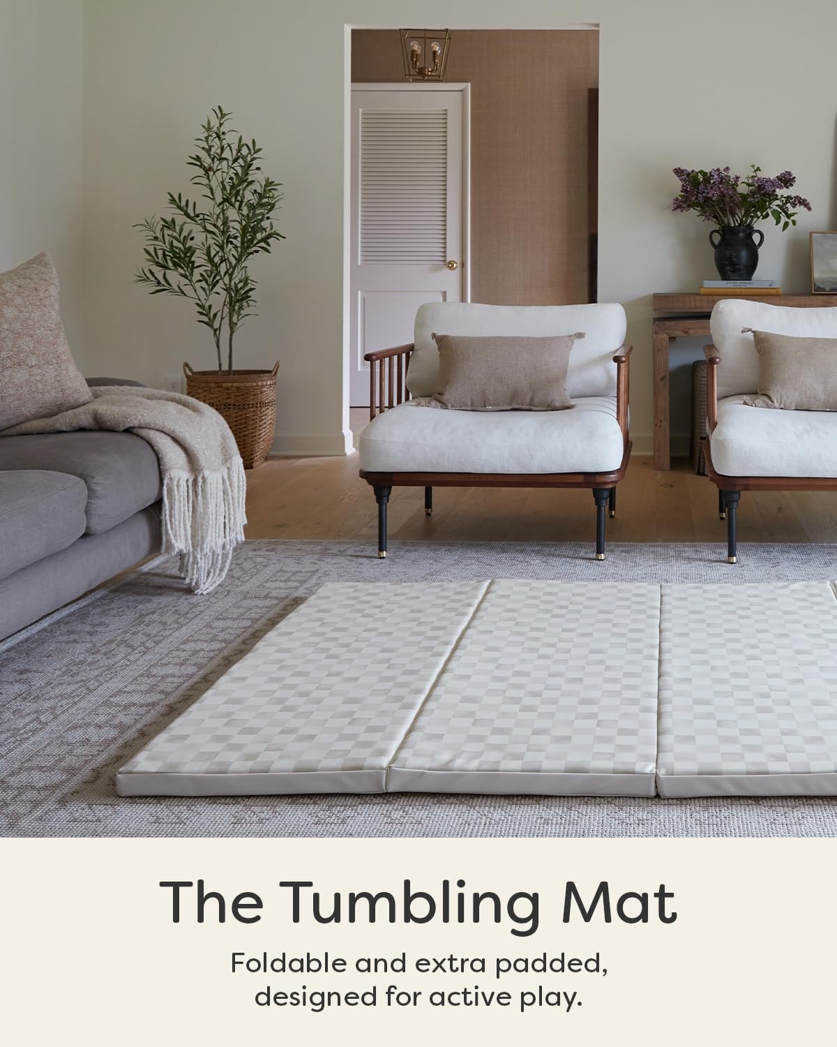 Foldable Baby Tumbling Mat – Foldable Kids Play Mat | Durable, Stylish, and Cushioned Design