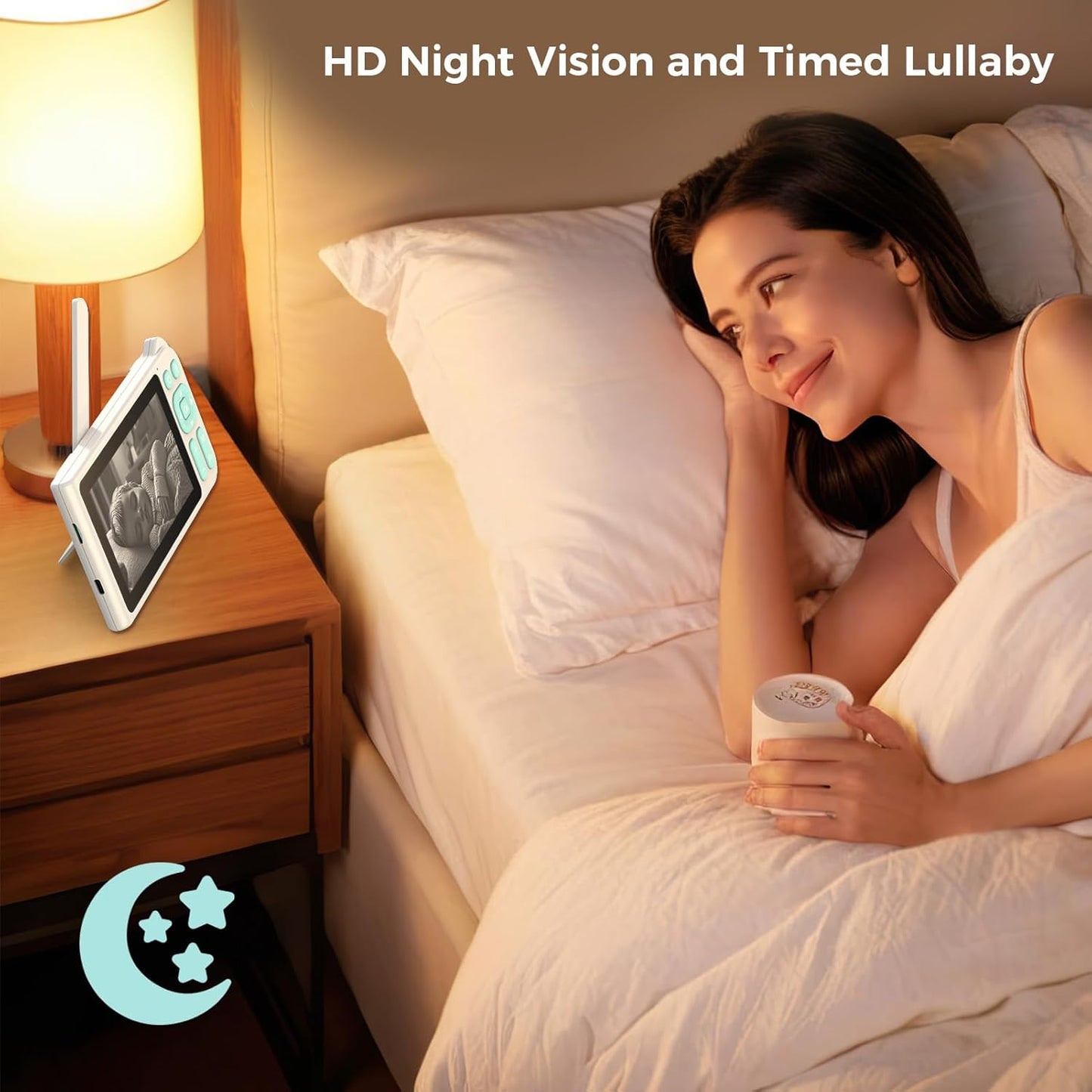 Video Baby Monitor, 2000ft Long Range, Enhanced Signal Stability, No WiFi, 5" HD Screen, 5000mAh, 1080p Camera, Super Clear Night Vision, Pan-Tilt-Zoom, 2-Way Audio, AI Cry & Motion Alarm