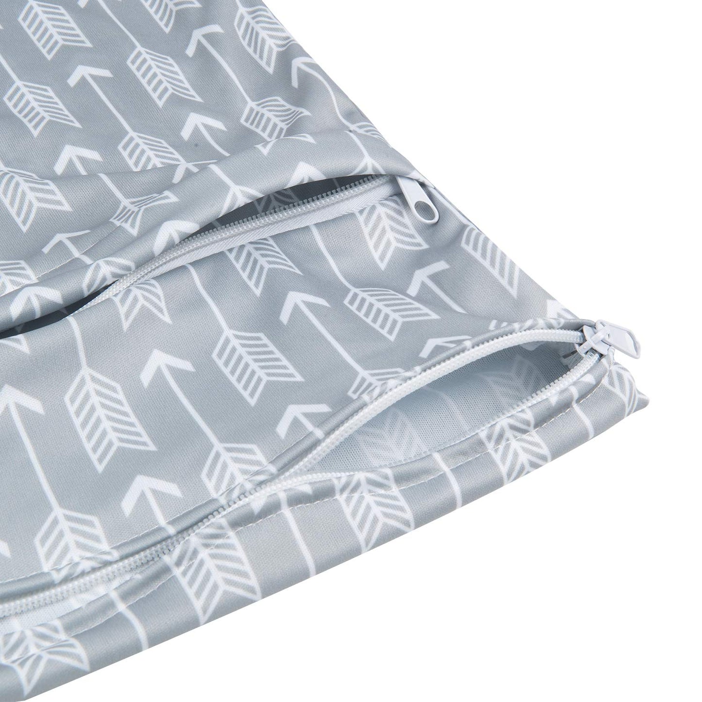 ALVABABY 2pcs Cloth Diaper Wet Dry Bags Waterproof Reusable with Two Zippered Pockets Travel Beach Pool Daycare Soiled Baby Items Yoga Gym Bag for Swimsuits or Wet Clothes L-YX3536