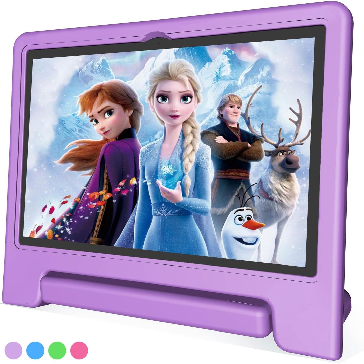 JREN Tablet for Kids｜10 Inch Kids Tablet Android 14｜Octa-core｜64GB｜WiFi ｜Bluetooth｜Parental Control｜Children Content｜Children Toddler Purple