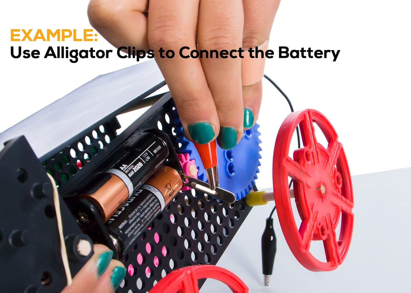10PCS Premium Alligator Clips Electrical, 5 Colors Test Leads with Testing Probes, Crocodile Jumper Wires Cable with Alligator Clips for Electrical Testing, Circuit Connection, Electronic Experiments