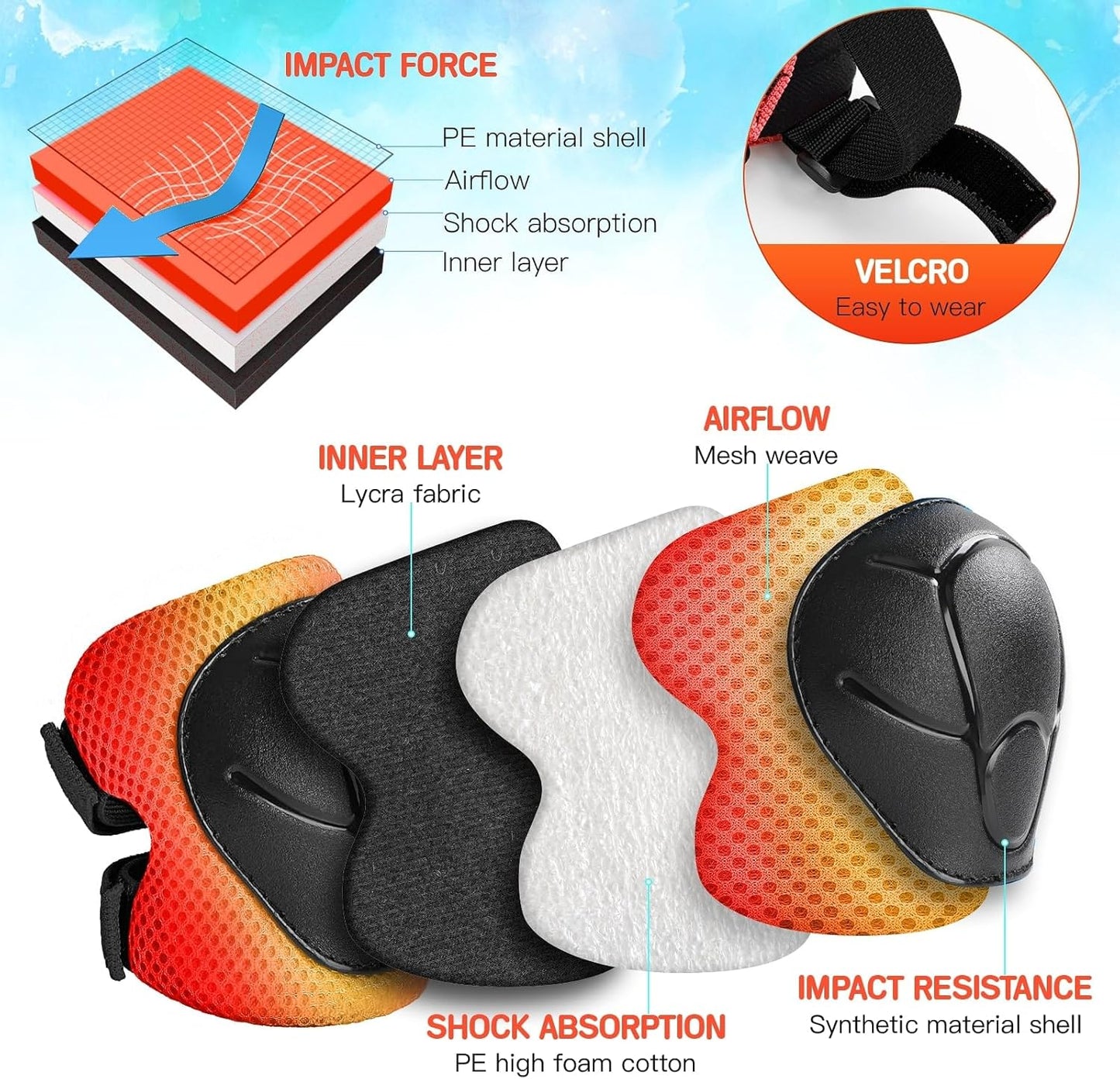 Toddler/Kids Bike Helmet Set for Boys Girls 3D Adjustable Kids Helmet Protective Gear Set Knee Elbow Wrist Pads and Multi-Sports Skateboard Scooter Cycling Roller Balance Bike