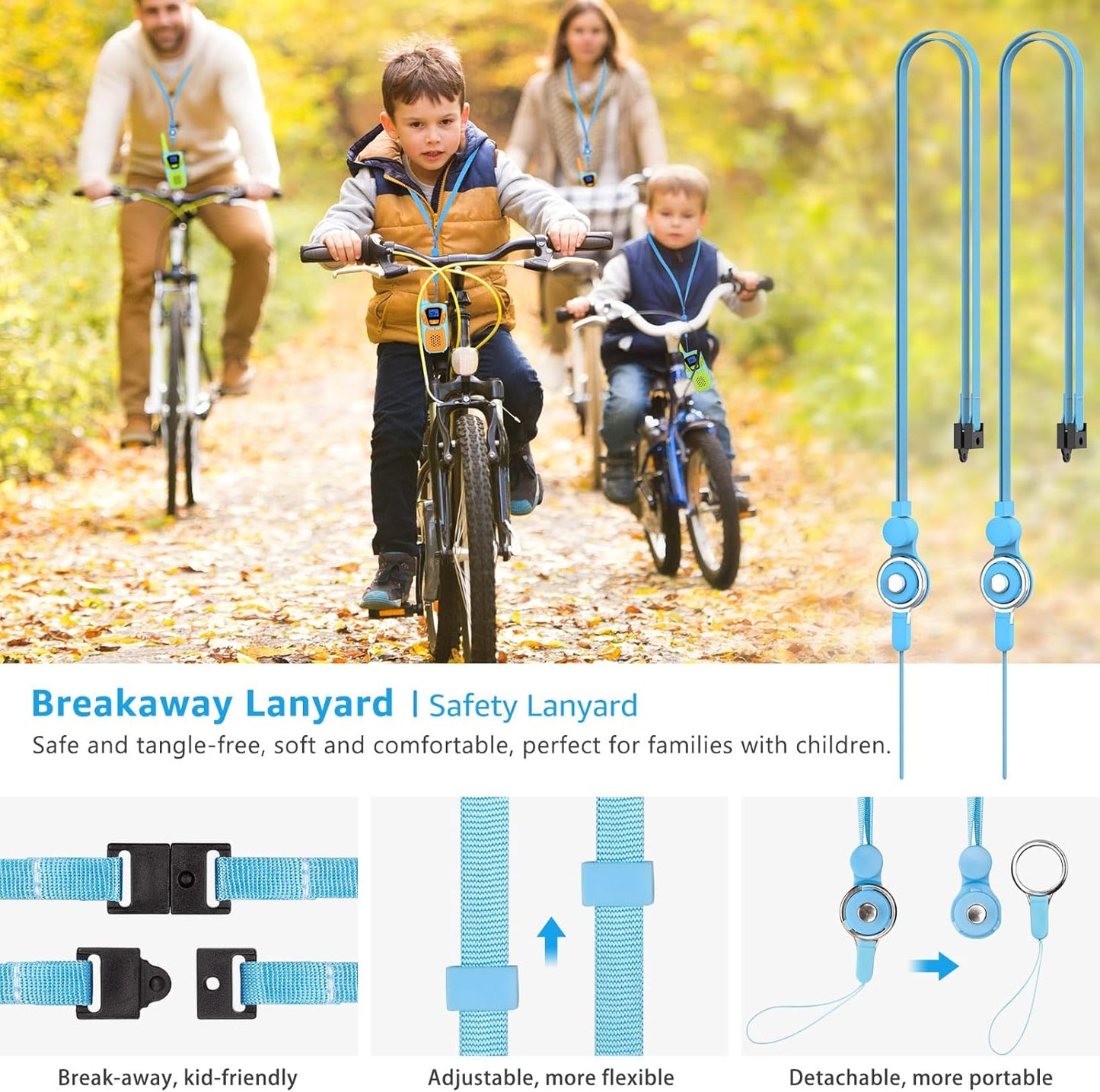 Walkie Talkies for Kids Rechargeable 4 Pack Walkie-Talkies Long Range 4 Miles NOAA FRS 2 Way Radio for Adults Camping Skiing Cruise, Family Adventure Toys for 3-12 Year Old Boys Girls Toddlers