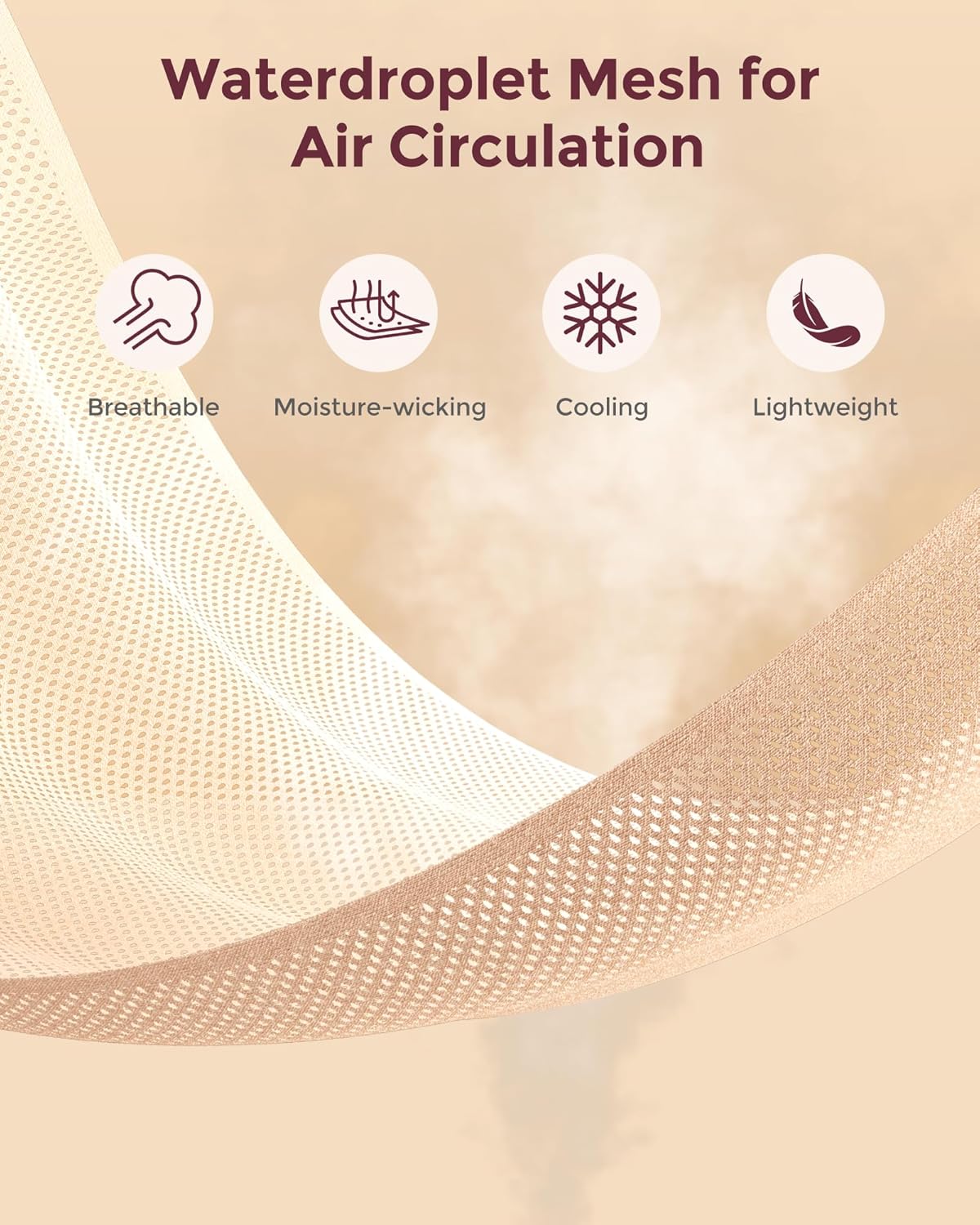 Momcozy Baby Carrier AirMesh - The Perfect Summer Sling for Newborns to Toddler 8-35 lbs - Cooling Fabric Baby Wrap, Lightweight, Ergonomic, and Easy to Wear, Light Beige