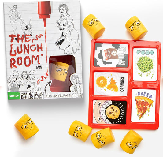 The Lunch Room – Ultimate Family Board & Card Game Hilarious Food Fight with Tater Tots Squishy Toys for Kids & Adults 8+ | Easy-to-Learn Party Game for 3-6 Players