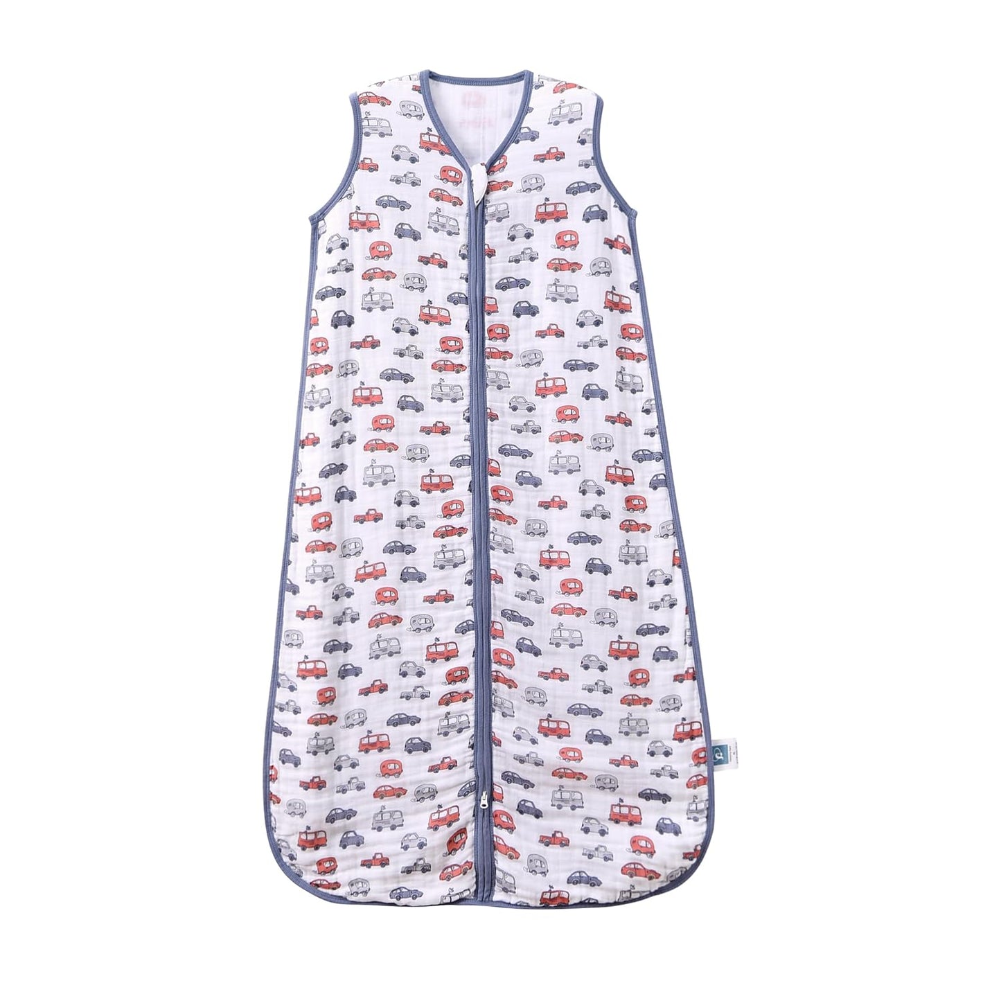Baby Sleep Sack 2-4 T Baby Wearable Blanket 100% Organic Cotton 0.5 TOG Toddler Sleep Sacks 2- Way Zipper Soft Car 4 Layers 2T 3T 4T