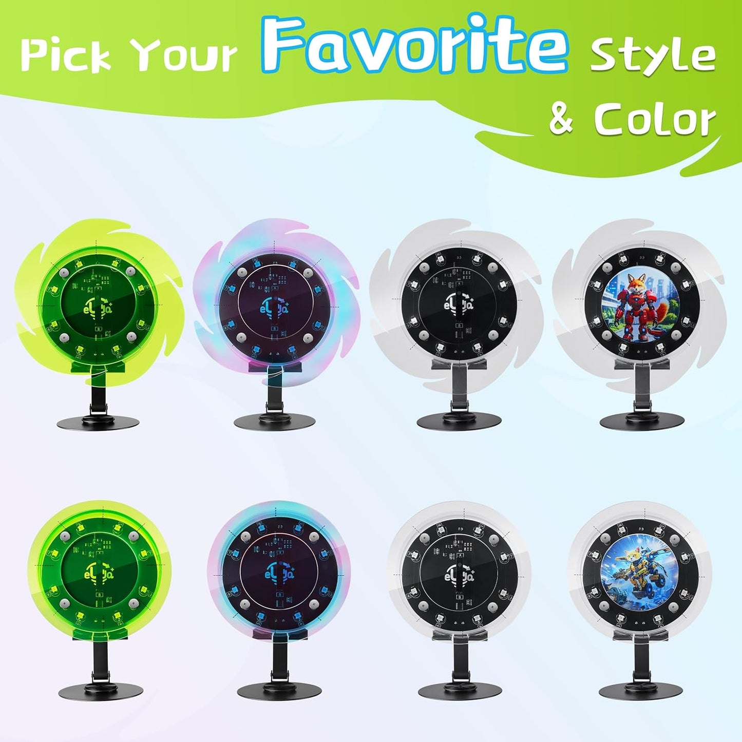 STEM DIY Toys Hand Assembly Electronic Spin The Wheel | Science Craft Kit for Kids Ages 8-9-10-11-12-13-14-15+ Years Old | Educational Gifts for Boys&Girls | Video Guide | (Fire Wheel-Phantom Color)