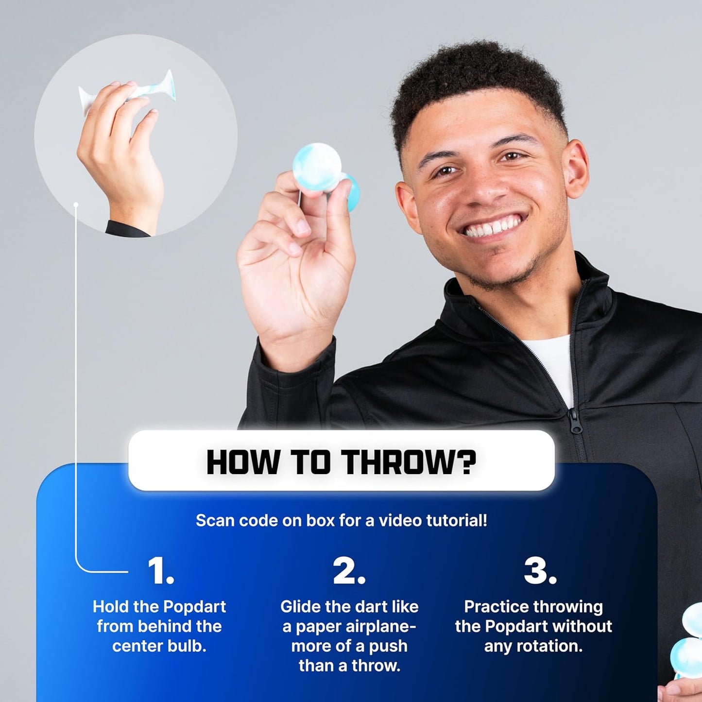 Popdarts PRO Pack Game Set (Rizzle) - Indoor, Outdoor Suction Cup Throwing Game - Competition with a POP