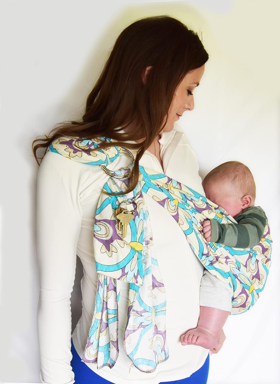 Lite-on-Shoulder Ring/Pouch Baby Sling Fish Tail