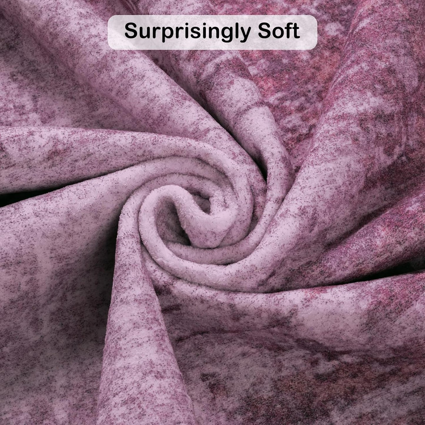 Kelarea Living Room Rug, 6x9 Rug Modern Abstract Washable Rugs Pink Faux Wool Vintage Carpet, Non Slip Rugs for Bedroom, Dining Room, College Dorm, Kids Playroom, Home Office