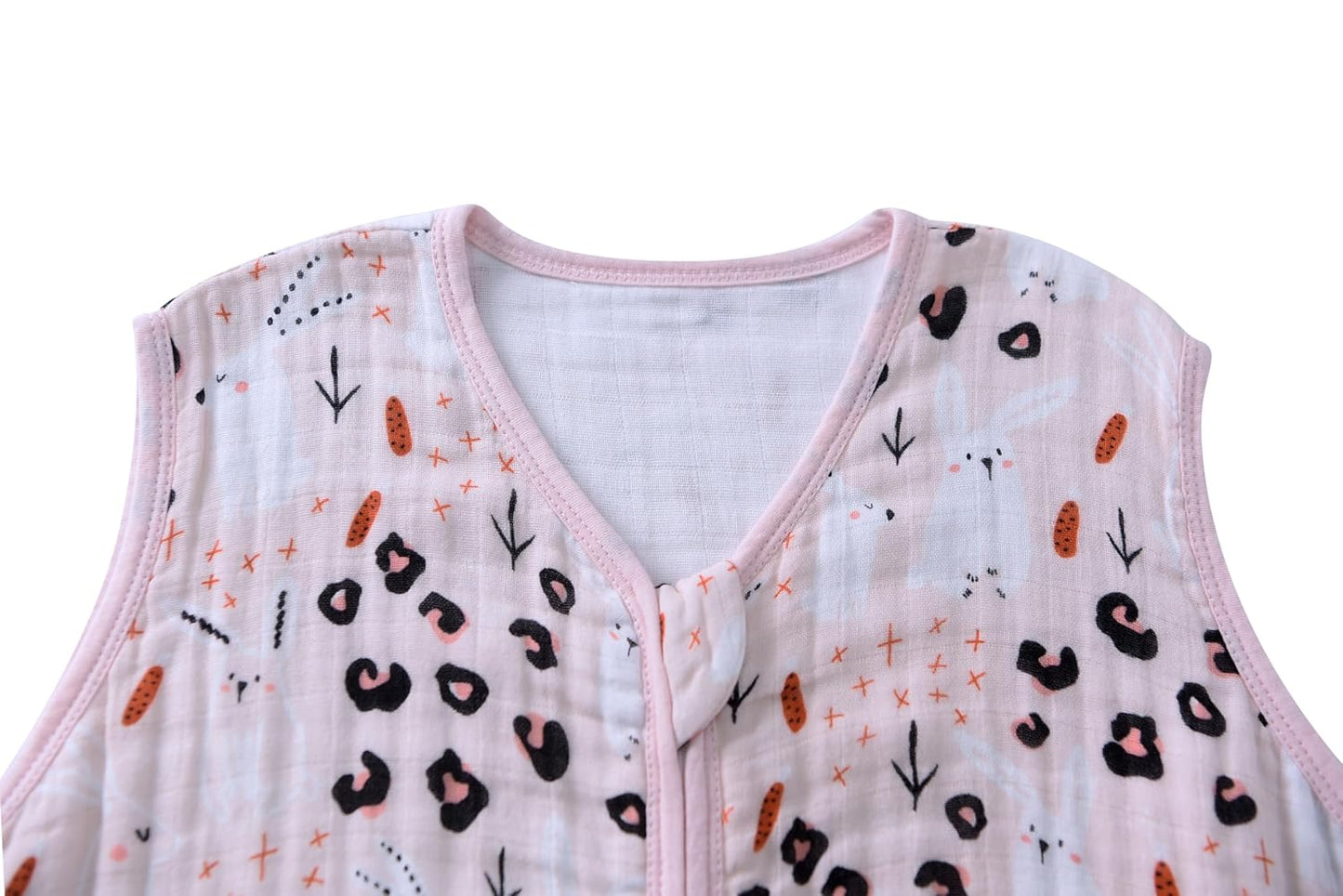 Baby Sleep Sack 6-12 Months Wearable Blanket for Babies 100% Organic Cotton 2-Way Zipper YKK 0.5 TOG Toddler Sleeping Sacks Bunny