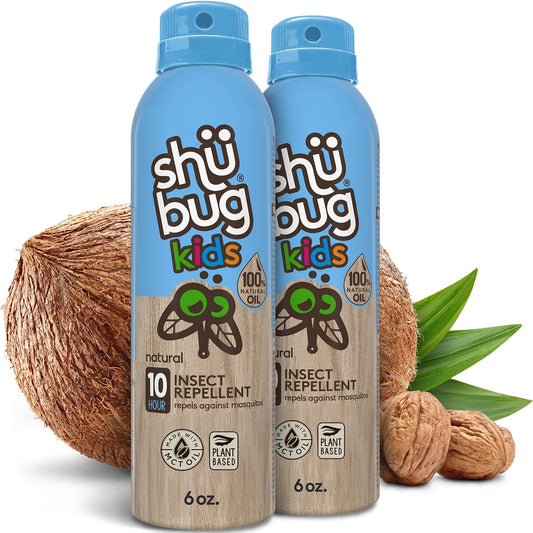 [2 Count] - Mosquito Repellent Spray - Plant Based Active Insect Protection, DEET-Free, Long-Lasting 10-12 Hour Protection - 6oz