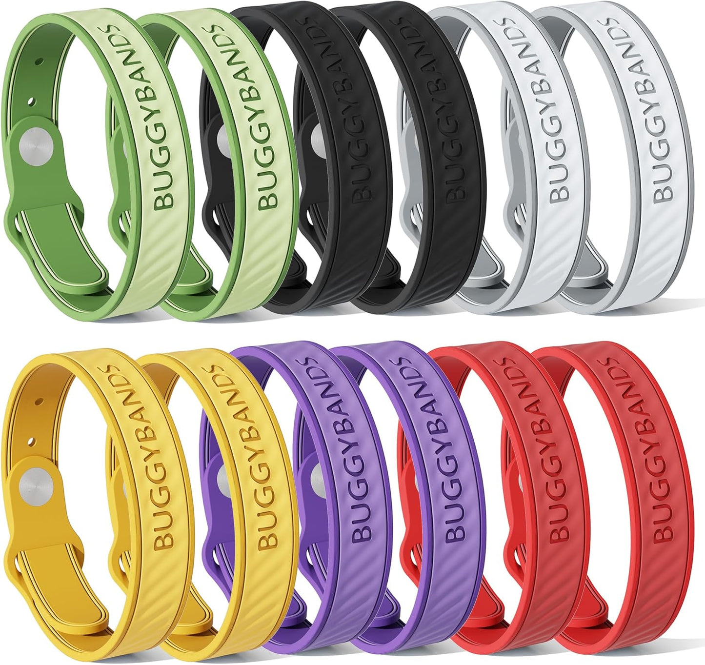 18 Pack Mosquito Repellent Bracelets, Silicone Mosquito Repellent Bands with DEET Free, Natural & Waterproof Bug Wristbands for Kids and Adults, Outdoor Traveling Protection