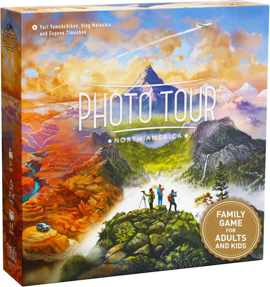 Photo Tour: North America – Family Board Game for Kids and Adults | Travel Strategy Game | Ages 8+ | Easy to Learn | 1–5 Players | Fun for Game Night & Educational Play