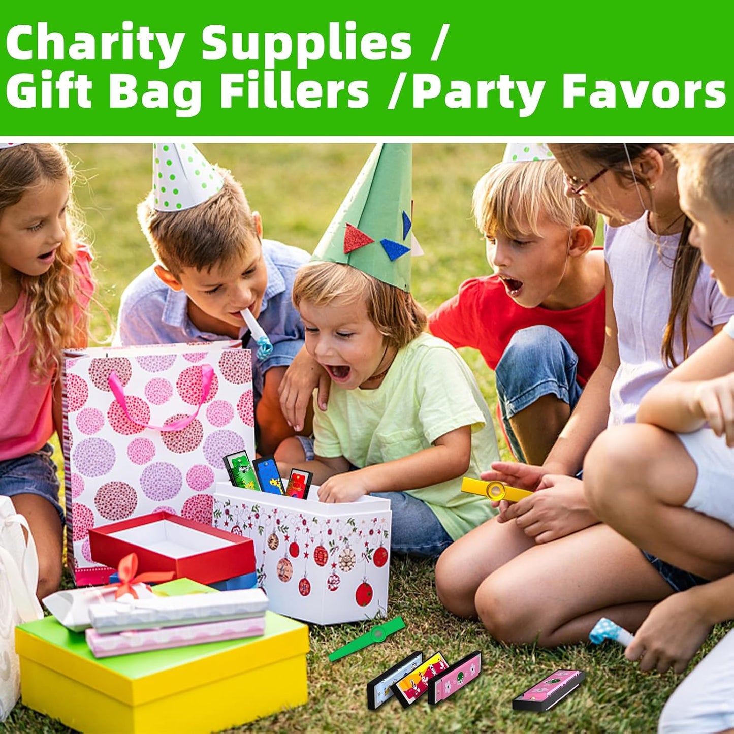 15Pcs Harmonica for Kids 16 Holes Musical Instrument, Return Gift Cartoon Double Row Harmonica Bulk Toy for Kids Party Favors Goodie Bags Stuffers & Operation Christmas Child Items