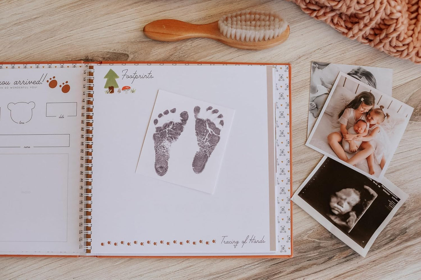 Lucy Darling Baby Memory Book – Teddy Bears' Picnic | Luxury Baby First Year Book & Photo Album | Gender Neutral Keepsake Journal for Milestones, Memories & Photos | Thoughtful Pregnancy Gift