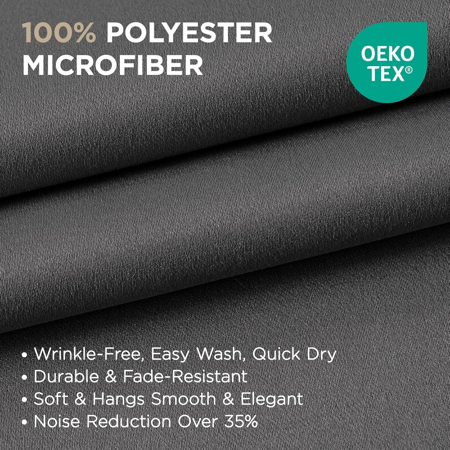 Joydeco Blackout Curtains 84 Inch Length 2 Panels Set, Thermal Insulated Long Drapes 2 Burg, Room Darkening Grommet Drapes for Living Room Bedroom Window