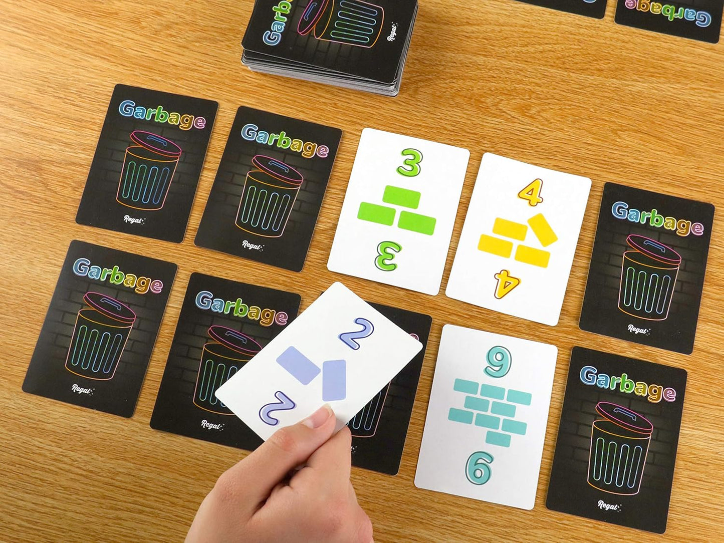 Regal Games Garbage Monsters Card Game Set for Kids, Teens & Adults - 2-4 Player Fun Family Games - Travel Playing Cards (16 Garbage Monsters Cards)